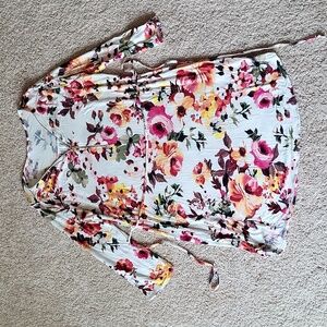 Floral 3/4 sleeve dress